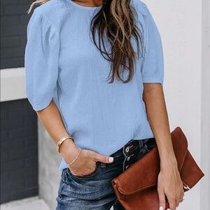Calvin Klein Light Blue Blouse